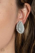 Load image into Gallery viewer, Paparazzi Earring - Downright Demure - White Clip-On
