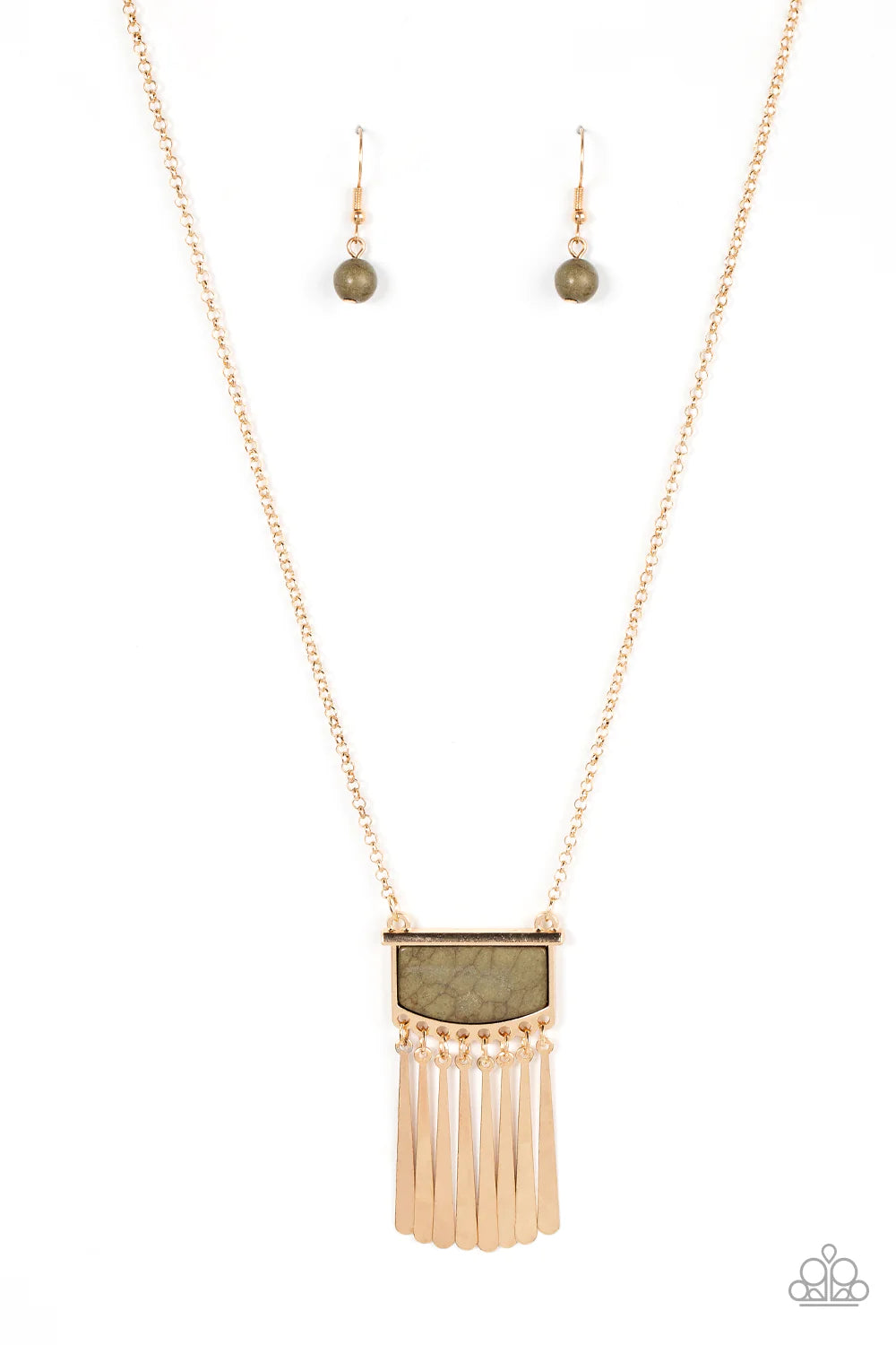 Paparazzi Necklace - Plateau Pioneer - Green