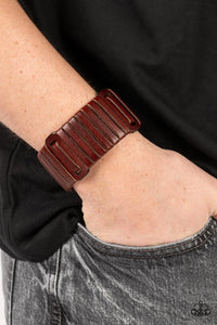 Paparazzi Bracelet - Leather Lumberyard - Brown
