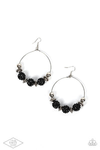 Paparazzi Earring - I Can Take a Compliment - Black