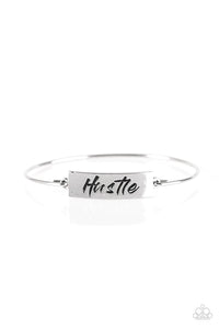 Paparazzi Bracelet - Hustle Hard - Silver