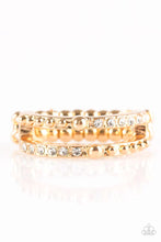Load image into Gallery viewer, Paparazzi Ring - Dauntless Shimmer - Gold
