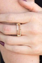 Load image into Gallery viewer, Paparazzi Ring - Dauntless Shimmer - Gold
