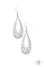 Load image into Gallery viewer, Paparazzi Earring - Big-Time Spender - White
