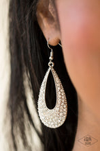 Load image into Gallery viewer, Paparazzi Earring - Big-Time Spender - White
