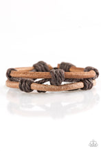 Load image into Gallery viewer, Paparazzi Bracelet - Off The Beaten Path - Brown
