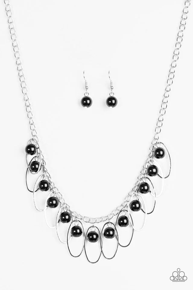 Paparazzi Necklace - Party Princess - Black