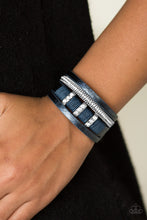 Load image into Gallery viewer, Paparazzi Bracelet - FAME Night - Blue
