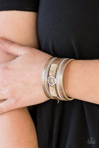 Paparazzi Bracelet - It Takes Heart - Brown