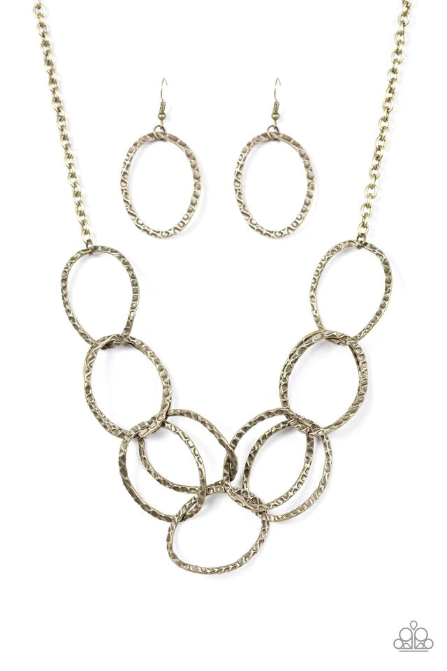 Paparazzi Necklace - Circus Royale - Brass