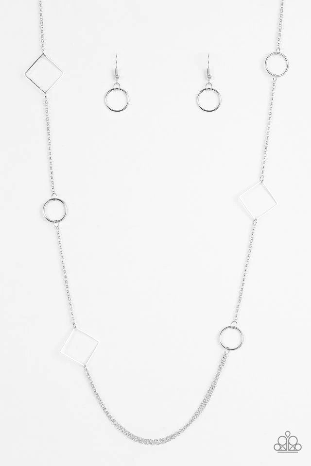 Paparazzi Necklace - Full Frame - Silver