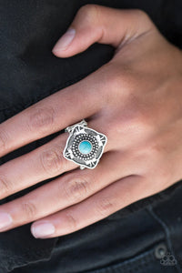 Paparazzi Ring - Four Corners Fashion - Blue