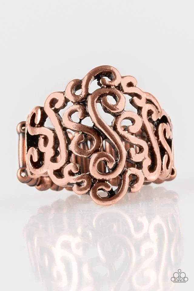 Paparazzi Ring - Dizzy Demure - Copper