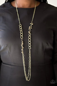 Paparazzi Necklace - Mega Megacity - Brass