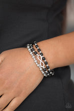 Load image into Gallery viewer, Paparazzi Bracelet - Immeasurably Infinite - Black
