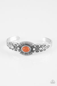 Paparazzi Bracelet - Wide Open Mesas - Orange