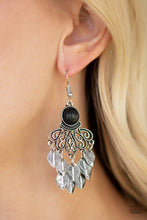 Load image into Gallery viewer, Paparazzi Earring - A Bit On The Wildside - Black
