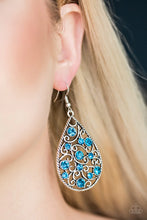 Load image into Gallery viewer, Paparazzi Earring - Certainly Courtier - Blue
