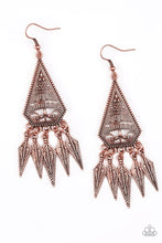 Load image into Gallery viewer, Paparazzi Earring - Me Oh MAYAN - Copper
