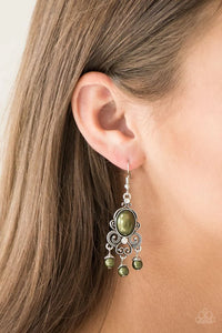 Paparazzi Earring - I Better Get GLOWING - Green