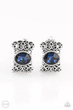 Load image into Gallery viewer, Paparazzi Earring - Glamorously Grand Duchess - Blue Clip-On
