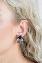 Load image into Gallery viewer, Paparazzi Earring - Glamorously Grand Duchess - Blue Clip-On
