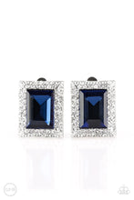 Load image into Gallery viewer, Paparazzi Earring - Crowned Couture - Blue Clip-On
