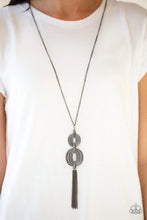 Load image into Gallery viewer, Paparazzi Necklace - Timelessly Tasseled - Black

