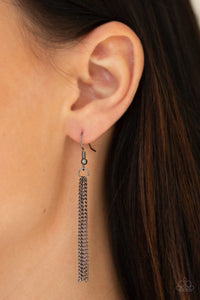 Paparazzi Necklace - Timelessly Tasseled - Black