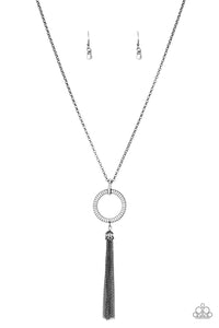 Paparazzi Necklace - Straight To The Top - Black