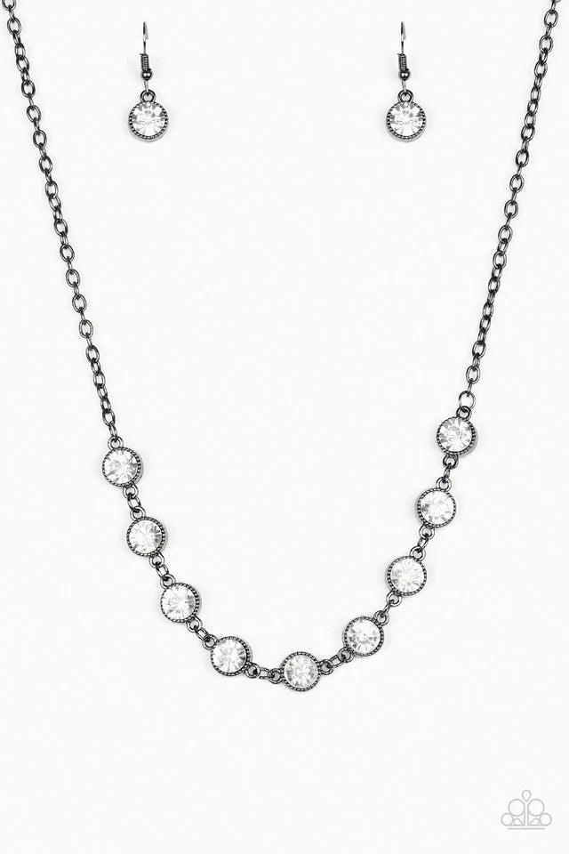 Paparazzi Necklace - Starlit Socials - Black