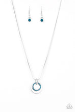 Load image into Gallery viewer, Paparazzi Necklace - Front and CENTERED - Blue
