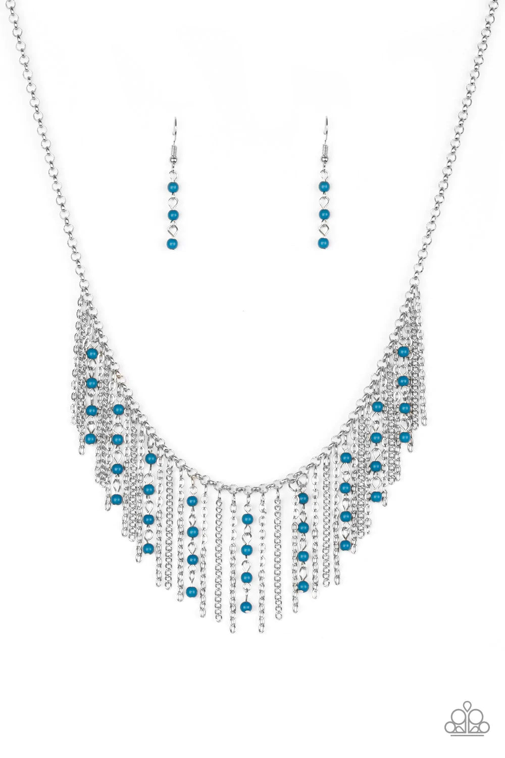 Paparazzi Necklace - Harlem Hideaway - Blue