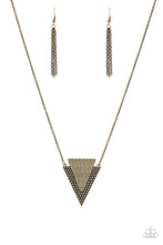Load image into Gallery viewer, Paparazzi Necklace - Ancient Arrow - Brass

