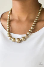 Load image into Gallery viewer, Paparazzi Necklace - Party Pearls - Brass
