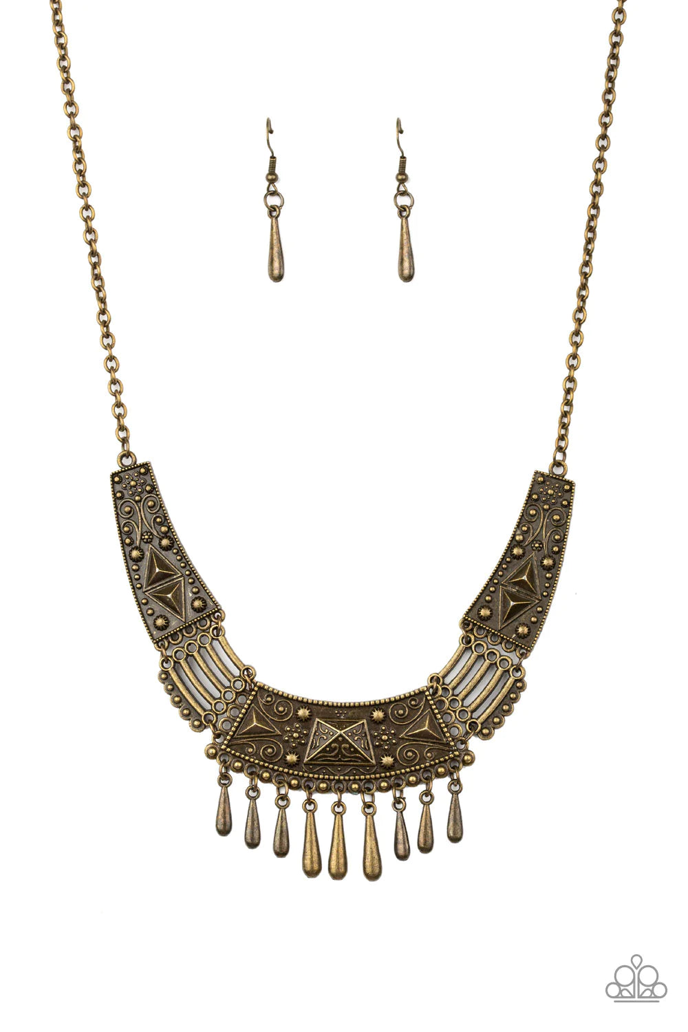 Paparazzi Necklace - STEER It Up - Brass