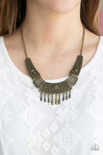 Load image into Gallery viewer, Paparazzi Necklace - STEER It Up - Brass
