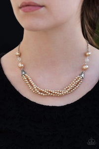 Paparazzi Necklace - One-WOMAN Show - Brown