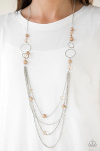 Paparazzi Necklace - Bubbly Bright - Brown