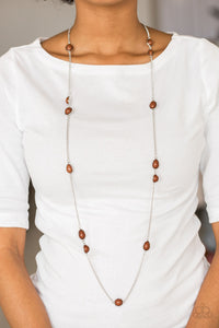 Paparazzi Necklace - Pacific Piers - Brown