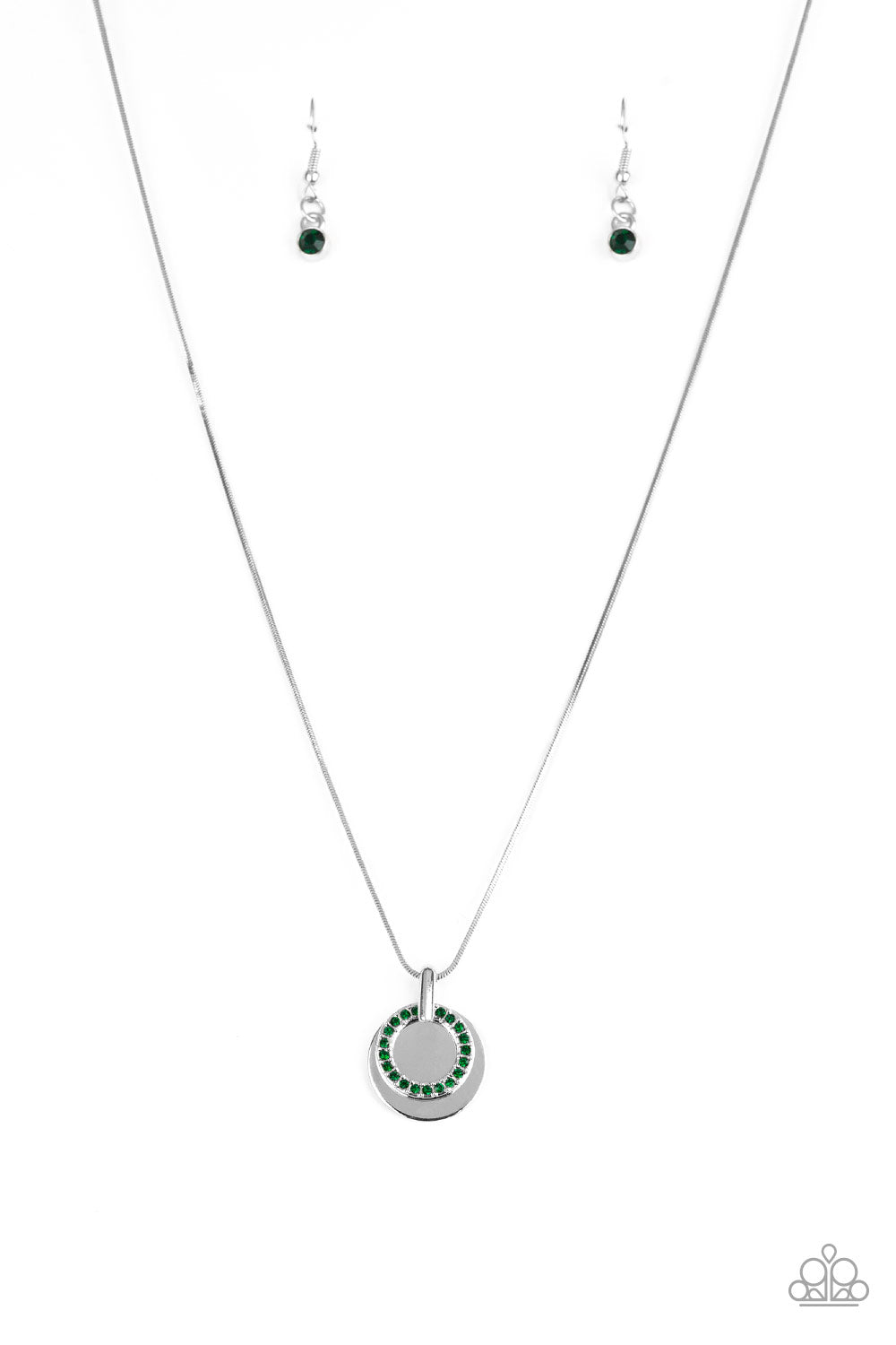 Paparazzi Necklace - Front and CENTERED - Green