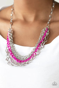 Paparazzi Necklace - Color Bomb - Pink