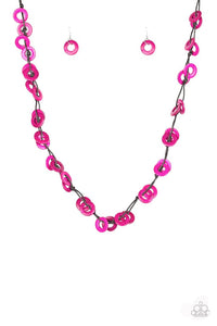 Paparazzi Necklace - Waikiki Winds - Pink