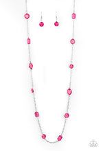 Load image into Gallery viewer, Paparazzi Necklace - Glassy Glamorous - Pink
