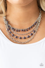 Load image into Gallery viewer, Paparazzi Necklace - Ground Forces - Purple
