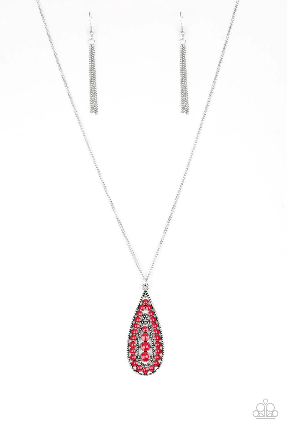 Paparazzi Necklace - Tiki Tease - Red
