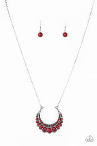 Paparazzi Necklace - Count To ZEN - Red