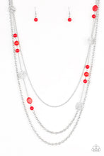 Load image into Gallery viewer, Paparazzi Necklace - Pretty Pop-tastic! - Red
