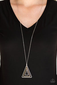 Paparazzi Necklace - TRI Harder - Silver