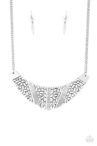 Paparazzi Necklace - Terra Trailbreaker - Silver